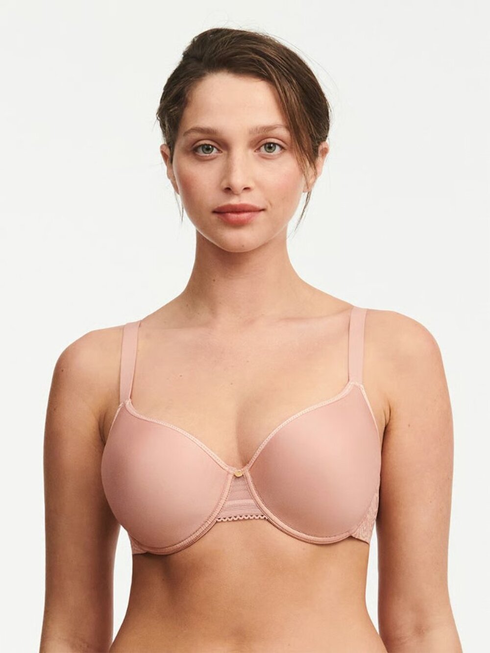 Chantelle C Jolie Comfort Convertible T-Shirt Bra in Rose Authentique, 32DDD